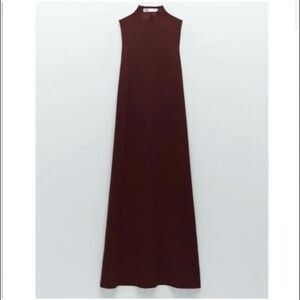 Zara sleeveless mock neck dress